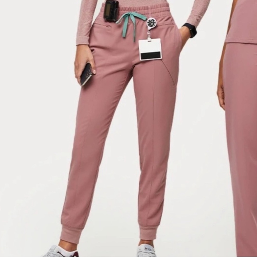 Figs mineral mauve grenelle high waisted jogger pants size XS